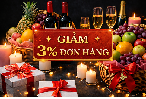 TIẾT KIỆM MỖI NGÀY – GIẢM 3% ĐƠN HÀNG